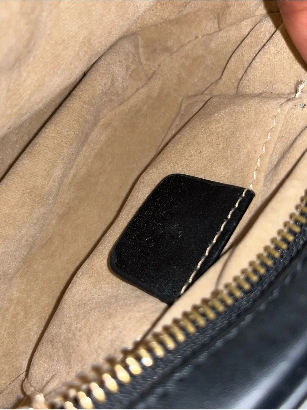Gucci Black Chevron GG Belt Bag with Gold Hardware